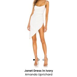 NWOT Amanda Uprichard Janet dress in ivory size medium